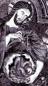 Gott mit Zirkel, ca. 1250
